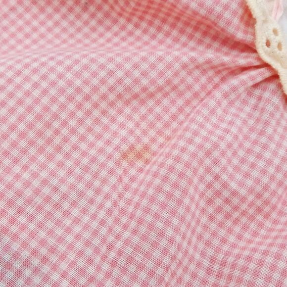 Cabbage Patch Kids Doll Pink Check Dress Coleco Preemie Vintage 1980s - Picture 6 of 8